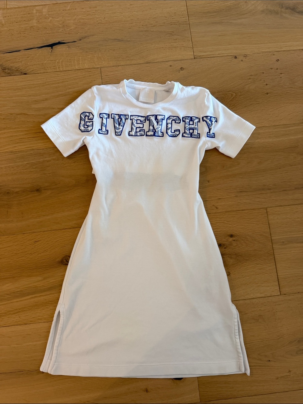 Givenchy White Dress with Navy Logo